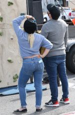 HILARY DUFF and Mike Cormie at Farmer
