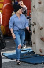 HILARY DUFF and Mike Cormie at Farmer