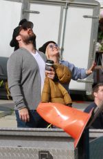 HILARY DUFF and Mike Cormie at Farmer