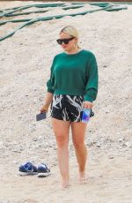 HILARY DUFF at a Beach in Cabo San Lucas 12/31/2018