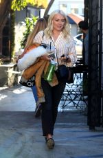 HILARY DUFF Leaves a Hair Salon in West Hollywood 01/04/2019