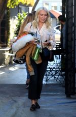 HILARY DUFF Leaves a Hair Salon in West Hollywood 01/04/2019