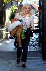 HILARY DUFF Leaves a Hair Salon in West Hollywood 01/04/2019
