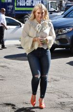 HILARY DUFF Leaves a Spa in Los Angeles 01/25/2019
