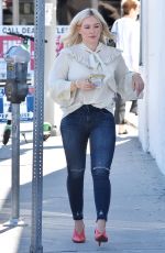 HILARY DUFF Leaves a Spa in Los Angeles 01/25/2019