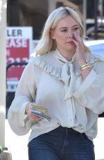 HILARY DUFF Leaves a Spa in Los Angeles 01/25/2019