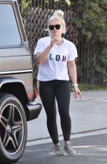 HILARY DUFF Out and About in Studio City 01/09/2019