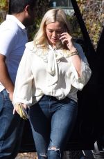 HILARY DUFF Out for Lunch at Petit Trois in Studio City 01/25/2019