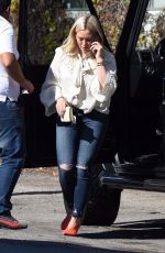 HILARY DUFF Out for Lunch at Petit Trois in Studio City 01/25/2019