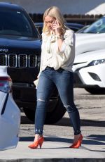 HILARY DUFF Out for Lunch at Petit Trois in Studio City 01/25/2019