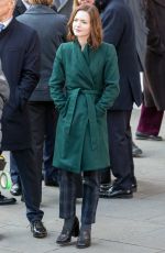 HOLLIDAY GRAINGER on the Set of The Capture in London 01/20/2019