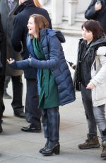 HOLLIDAY GRAINGER on the Set of The Capture in London 01/20/2019