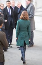 HOLLIDAY GRAINGER on the Set of The Capture in London 01/20/2019