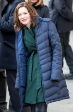 HOLLIDAY GRAINGER on the Set of The Capture in London 01/20/2019
