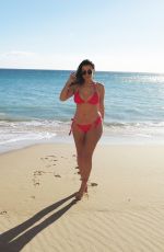 IMOGEN THOMAS in Bikini on the Beach in Miami, january 2019