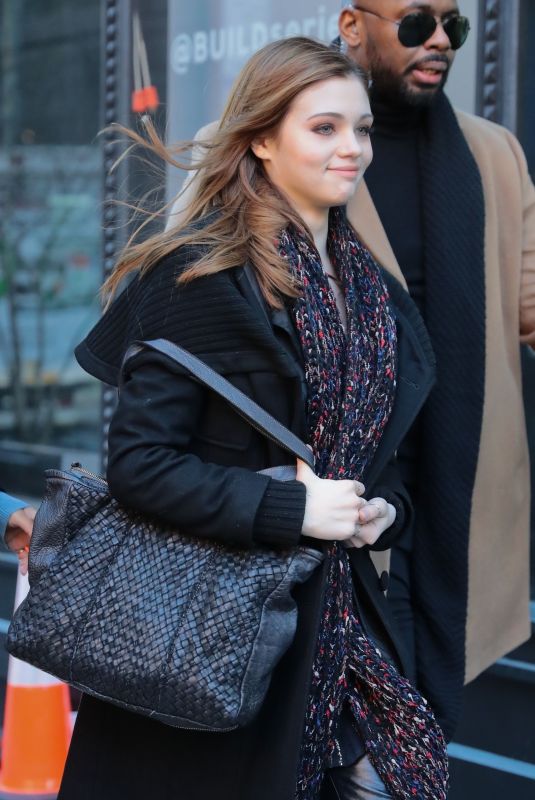 INDIA EISEY Arrives at AOL Build Series in New York 01/22/2019