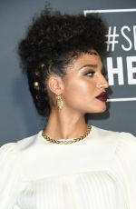INDYA MOORE at 2019 Critics’ Choice Awards in Santa Monica 01/13/2019