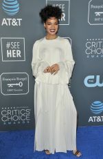 INDYA MOORE at 2019 Critics’ Choice Awards in Santa Monica 01/13/2019