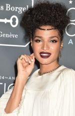INDYA MOORE at 2019 Critics’ Choice Awards in Santa Monica 01/13/2019
