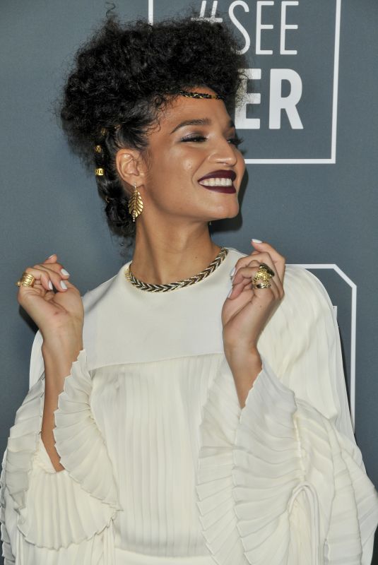 INDYA MOORE at 2019 Critics’ Choice Awards in Santa Monica 01/13/2019