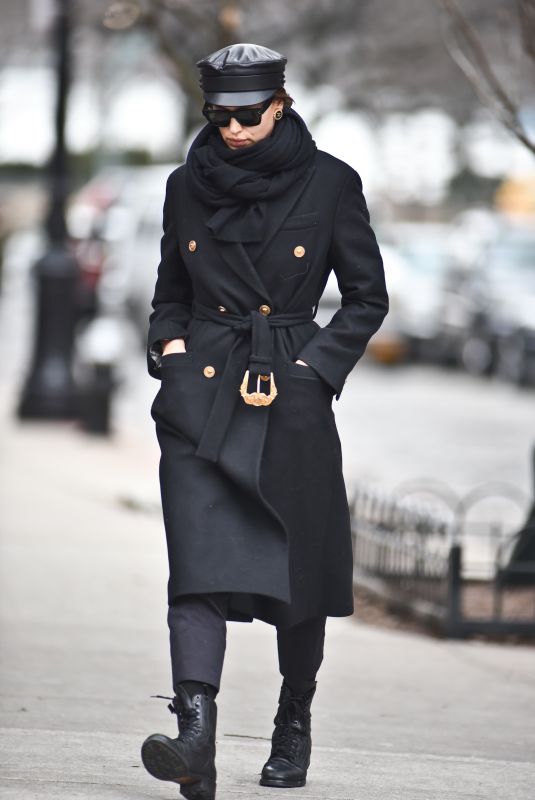 IRINA SHAYK Out and About in New York 01/19/2019