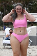 ISKRA LAWRENCE in Bikini at a Beach in Miami 01/27/2019