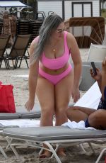 ISKRA LAWRENCE in Bikini at a Beach in Miami 01/27/2019