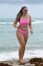 ISKRA LAWRENCE in Bikini at a Beach in Miami 01/27/2019