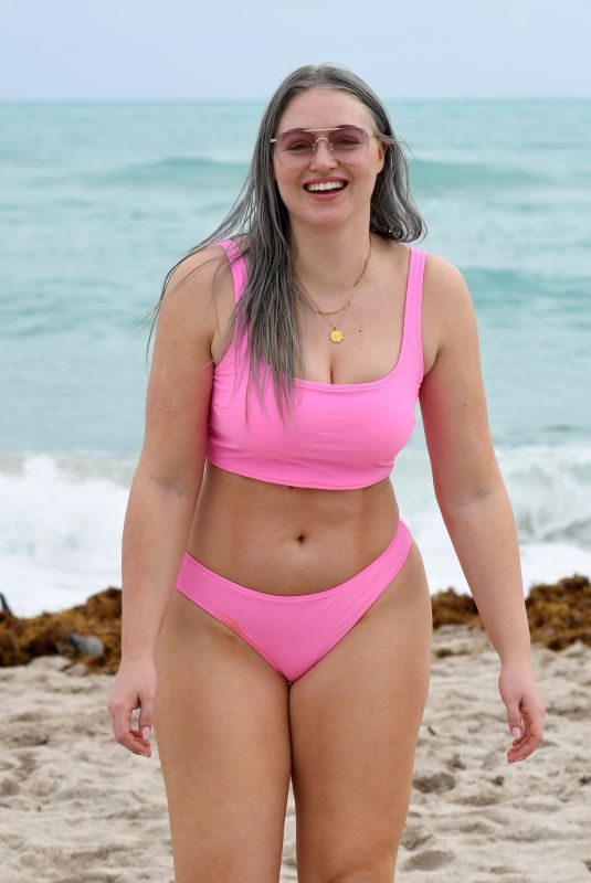 ISKRA LAWRENCE in Bikini at a Beach in Miami 01/27/2019