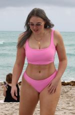 ISKRA LAWRENCE in Bikini at a Beach in Miami 01/27/2019