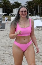 ISKRA LAWRENCE in Bikini at a Beach in Miami 01/27/2019
