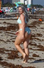 ISKRA LAWRENCE in Bikini at a Beach in Miami 01/28/2019
