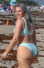 ISKRA LAWRENCE in Bikini at a Beach in Miami 01/28/2019