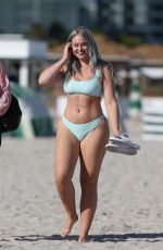 ISKRA LAWRENCE in Bikini at a Beach in Miami 01/28/2019