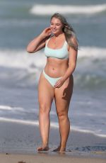 ISKRA LAWRENCE in Bikini at a Beach in Miami 01/28/2019