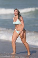 ISKRA LAWRENCE in Bikini at a Beach in Miami 01/28/2019