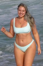 ISKRA LAWRENCE in Bikini at a Beach in Miami 01/28/2019