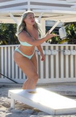 ISKRA LAWRENCE in Bikini at a Beach in Miami 01/28/2019