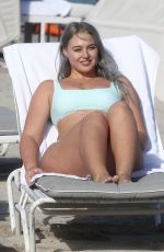 ISKRA LAWRENCE in Bikini at a Beach in Miami 01/28/2019