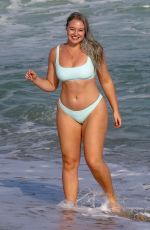 ISKRA LAWRENCE in Bikini at a Beach in Miami 01/28/2019