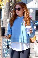 ISLA FISHER Out with Her Dog in Studio City 01/09/2019