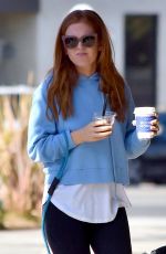 ISLA FISHER Out with Her Dog in Studio City 01/09/2019