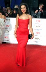 JASMINE ARMFIELD at 2019 National Television Awards in London 01/22/2019