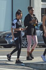 JASMINE TOOKES and CHANTEL JEFFRIES at Pilates Class in Los Angeles 01/28/2019S