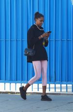 JASMINE TOOKES and CHANTEL JEFFRIES at Pilates Class in Los Angeles 01/28/2019S