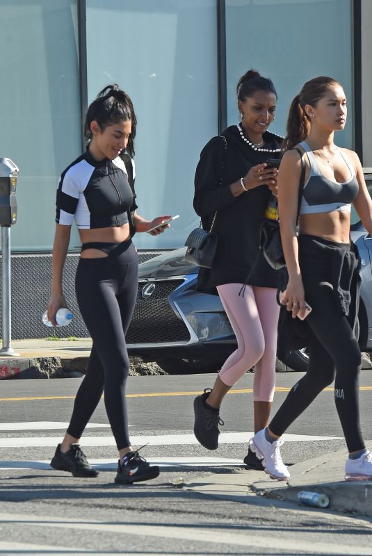 JASMINE TOOKES and CHANTEL JEFFRIES at Pilates Class in Los Angeles 01/28/2019S