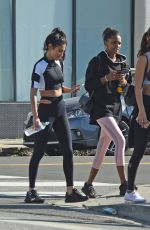JASMINE TOOKES and CHANTEL JEFFRIES at Pilates Class in Los Angeles 01/28/2019S
