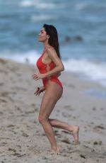 JASMINE WALTZ, CAROLINE VREELAND, SHEA MARIE, MELODY DE LA FE and TIFFANY LIGHTY in Swimwear at a Beach in Miami 01/12/2019