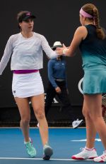 JELENA OSTAPENKO and SORANA CIRSTEA at 2019 Australian Open at Melbourne Park 01/17/2019