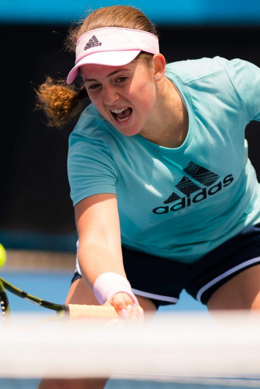 JELENA OSTAPENKO at 2019 Australian Open Practice Session at Melbourne Park 01/12/2019